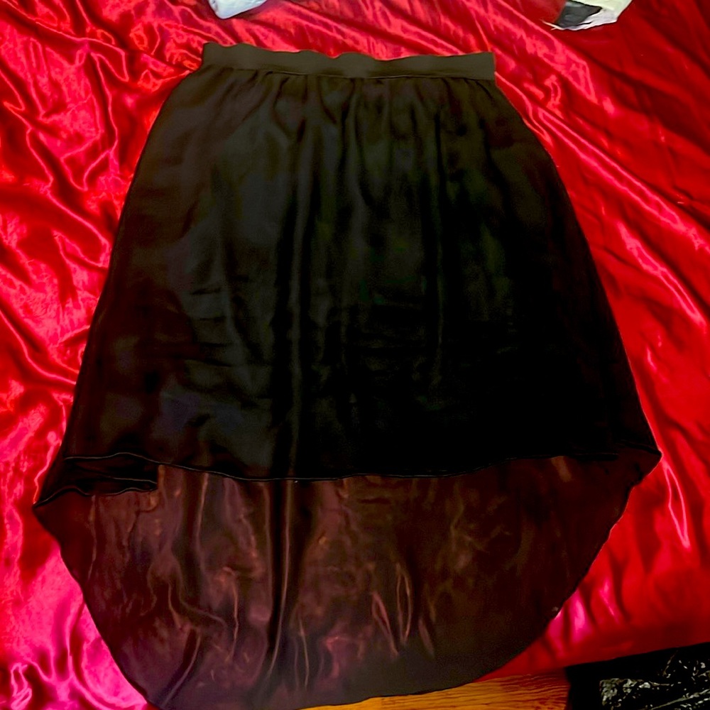 Women’s skirt shorter in the front longer in the back